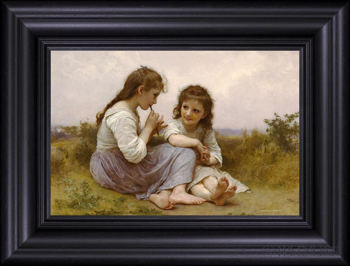 Idylle Enfantine Open Edition Print / 14 X 21 Frame A 29 1/4 22 Art