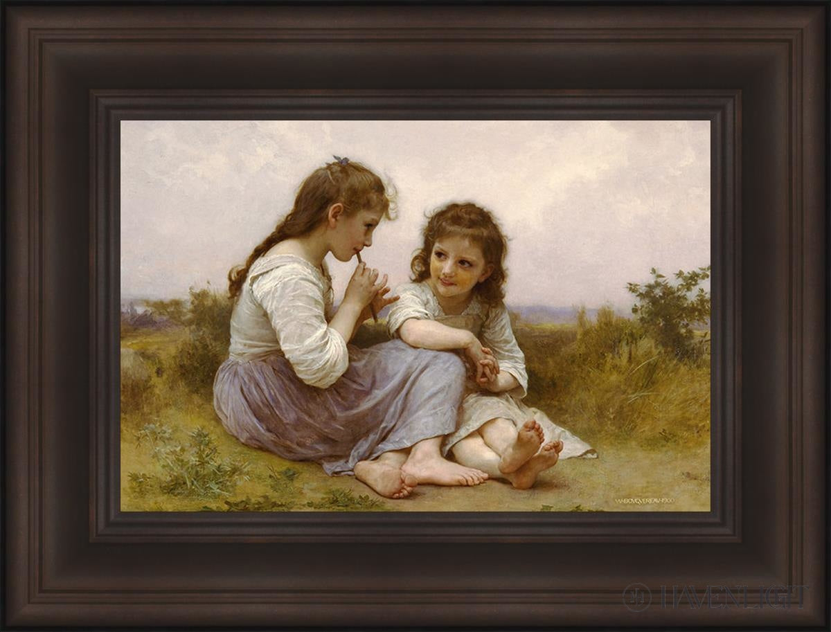 Idylle Enfantine Open Edition Print / 14 X 21 Frame B 29 1/4 22 Art