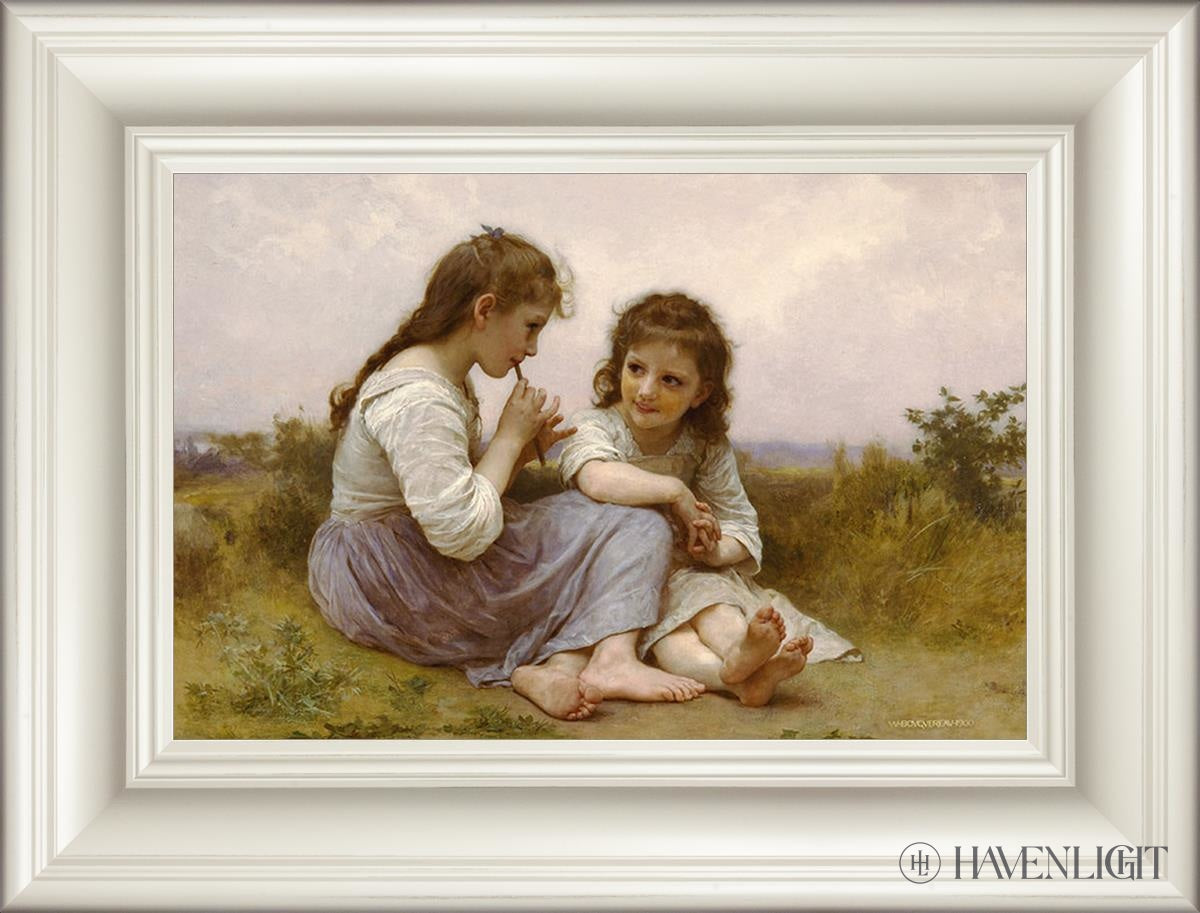 Idylle Enfantine Open Edition Print / 14 X 21 Frame C 29 1/4 22 Art
