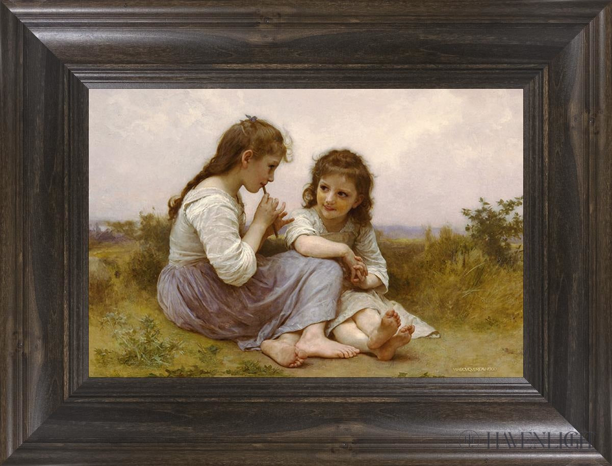 Idylle Enfantine Open Edition Print / 14 X 21 Frame D 29 1/4 22 Art