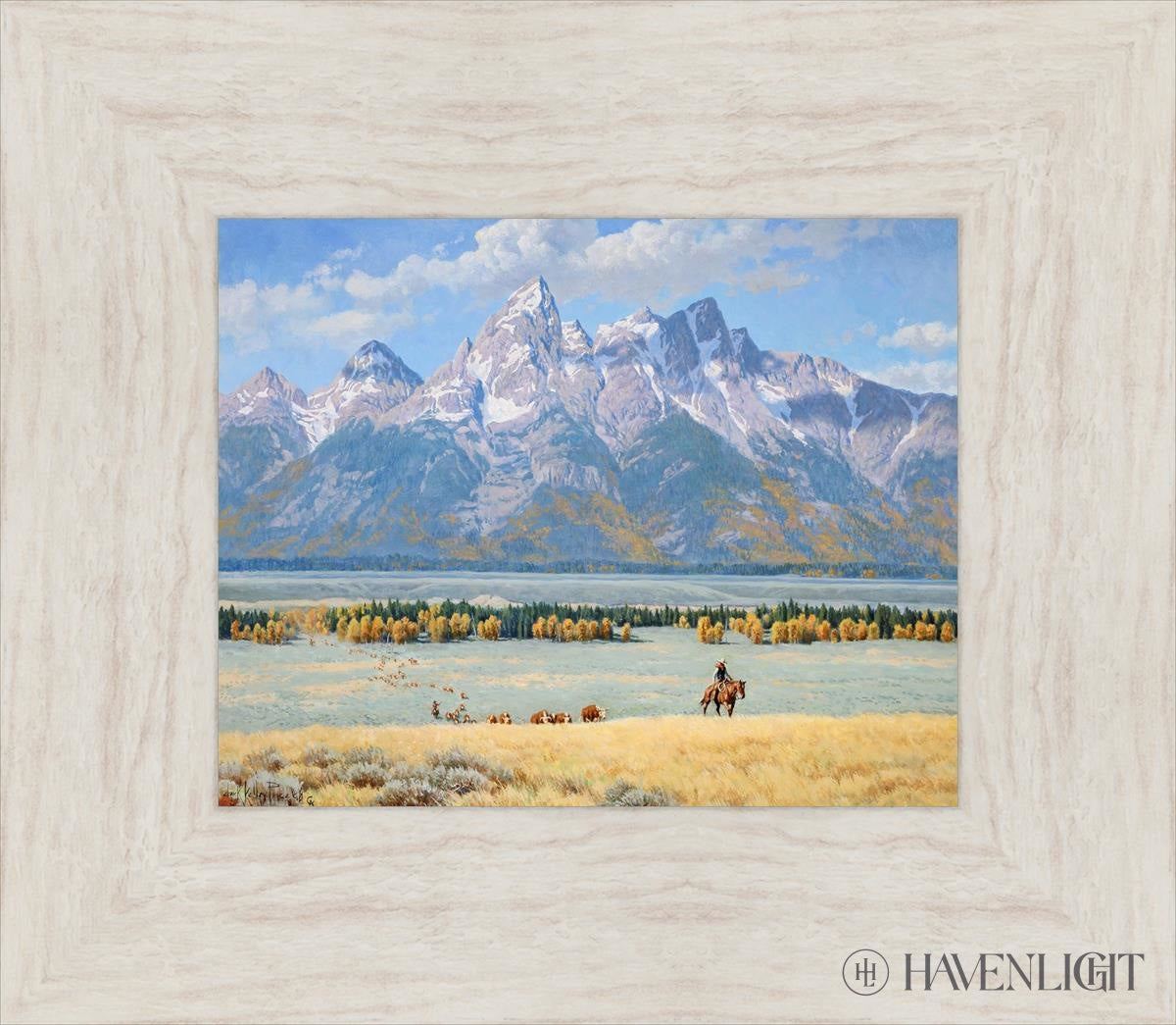 In Old Jackson Hole Open Edition Print / 10 X 8 Ivory 15 1/2 13 Art