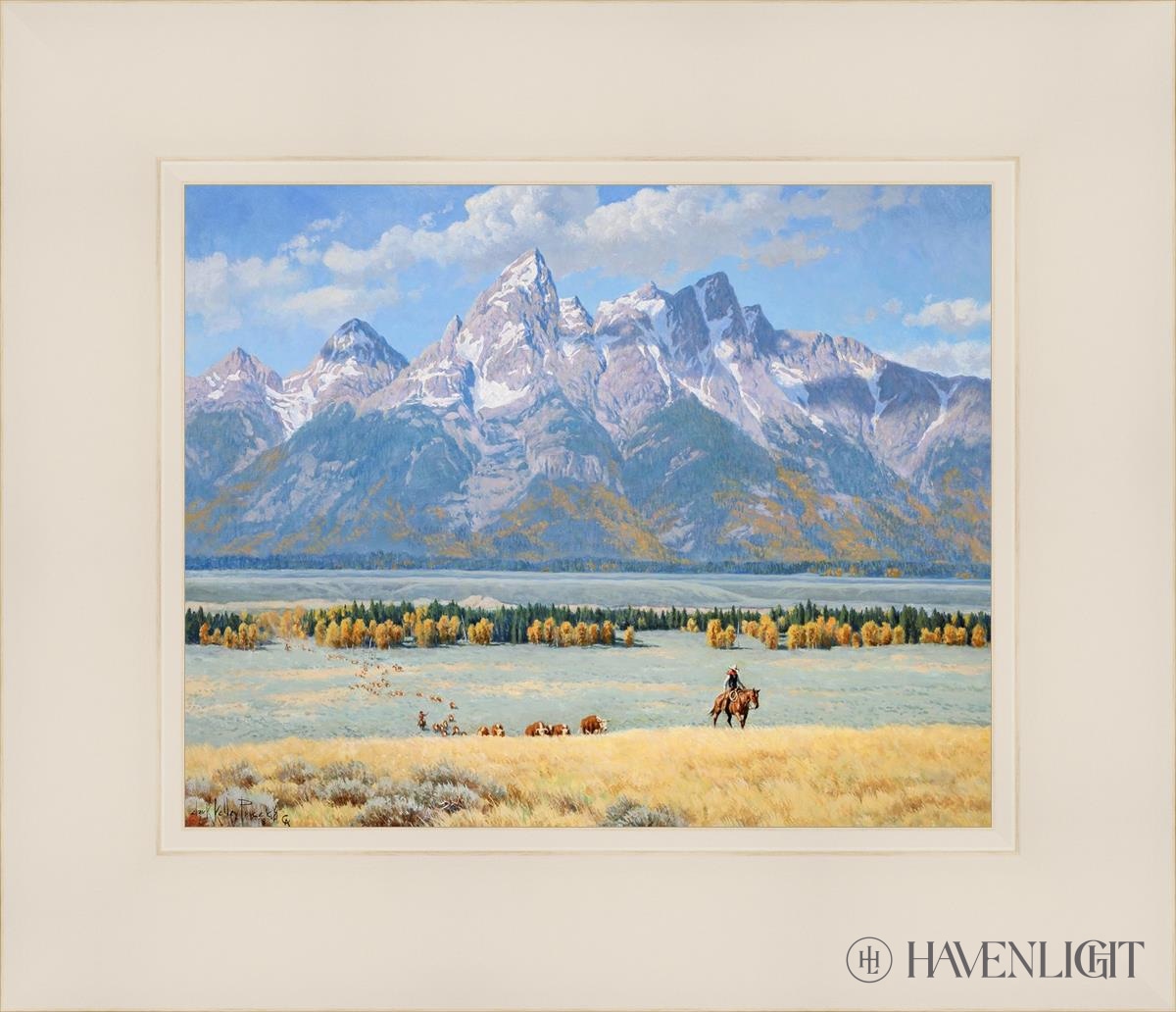 In Old Jackson Hole Open Edition Print / 10 X 8 White 14 1/4 12 Art