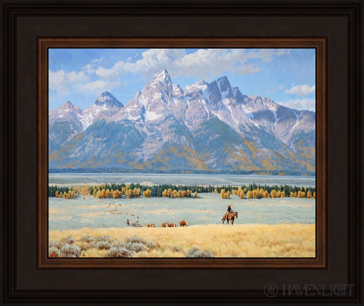 In Old Jackson Hole Open Edition Print / 14 X 11 Brown 18 3/4 15 Art