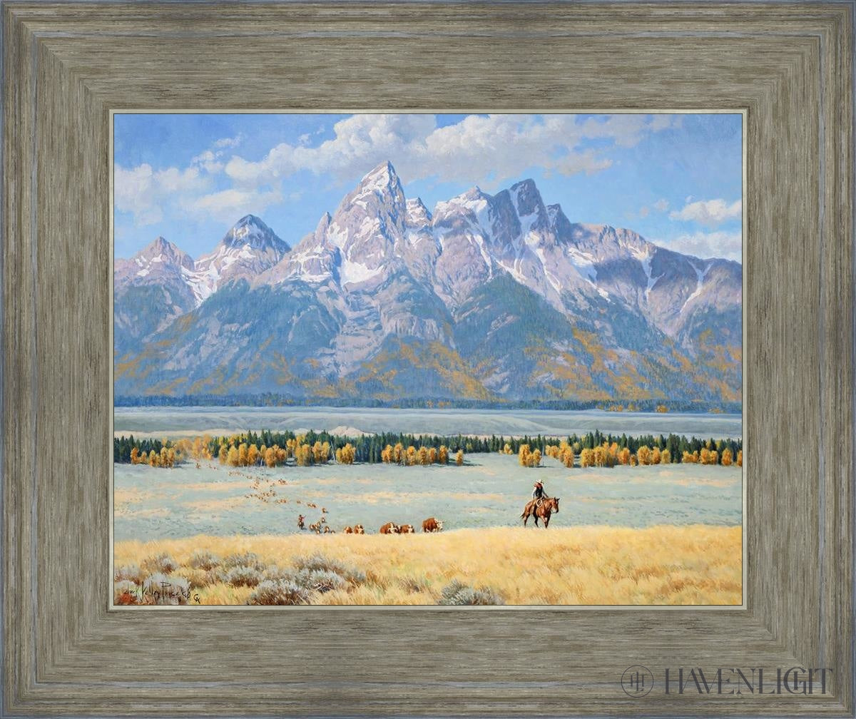 In Old Jackson Hole Open Edition Print / 14 X 11 Gray 18 3/4 15 Art