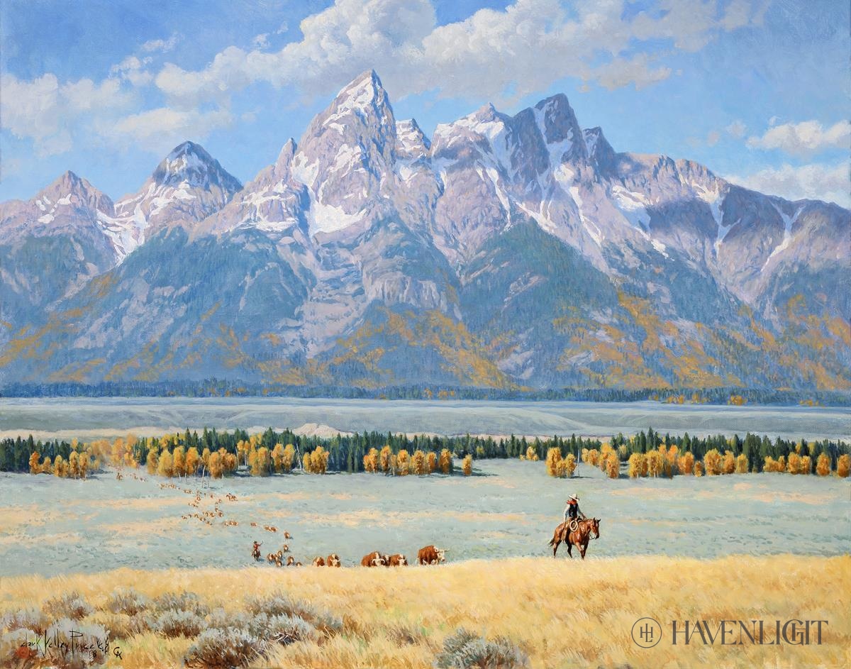 In Old Jackson Hole Open Edition Print / 14 X 11 Only Art