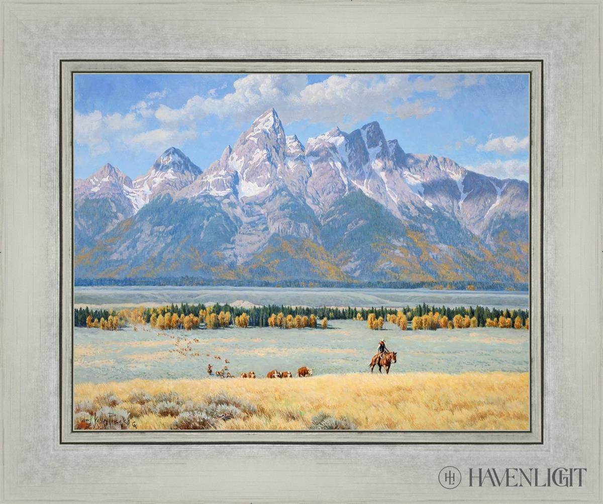 In Old Jackson Hole Open Edition Print / 14 X 11 Silver 18 1/4 15 Art