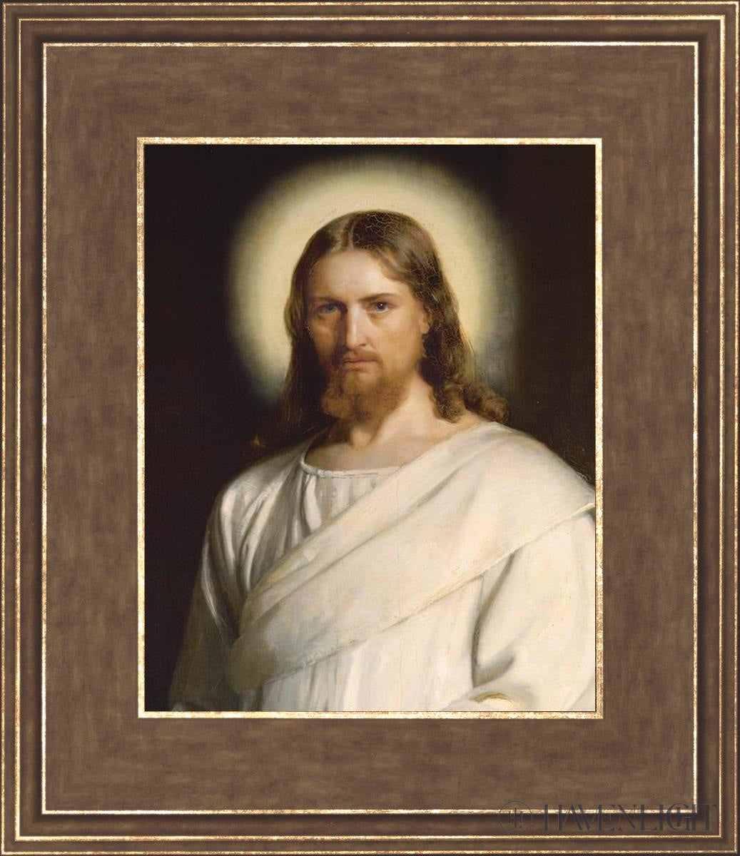 Jesus Christ Open Edition Print / 8 X 10 Gold 12 3/4 14 Art