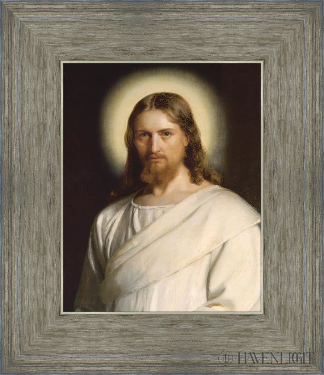 Jesus Christ Open Edition Print / 8 X 10 Gray 12 3/4 14 Art