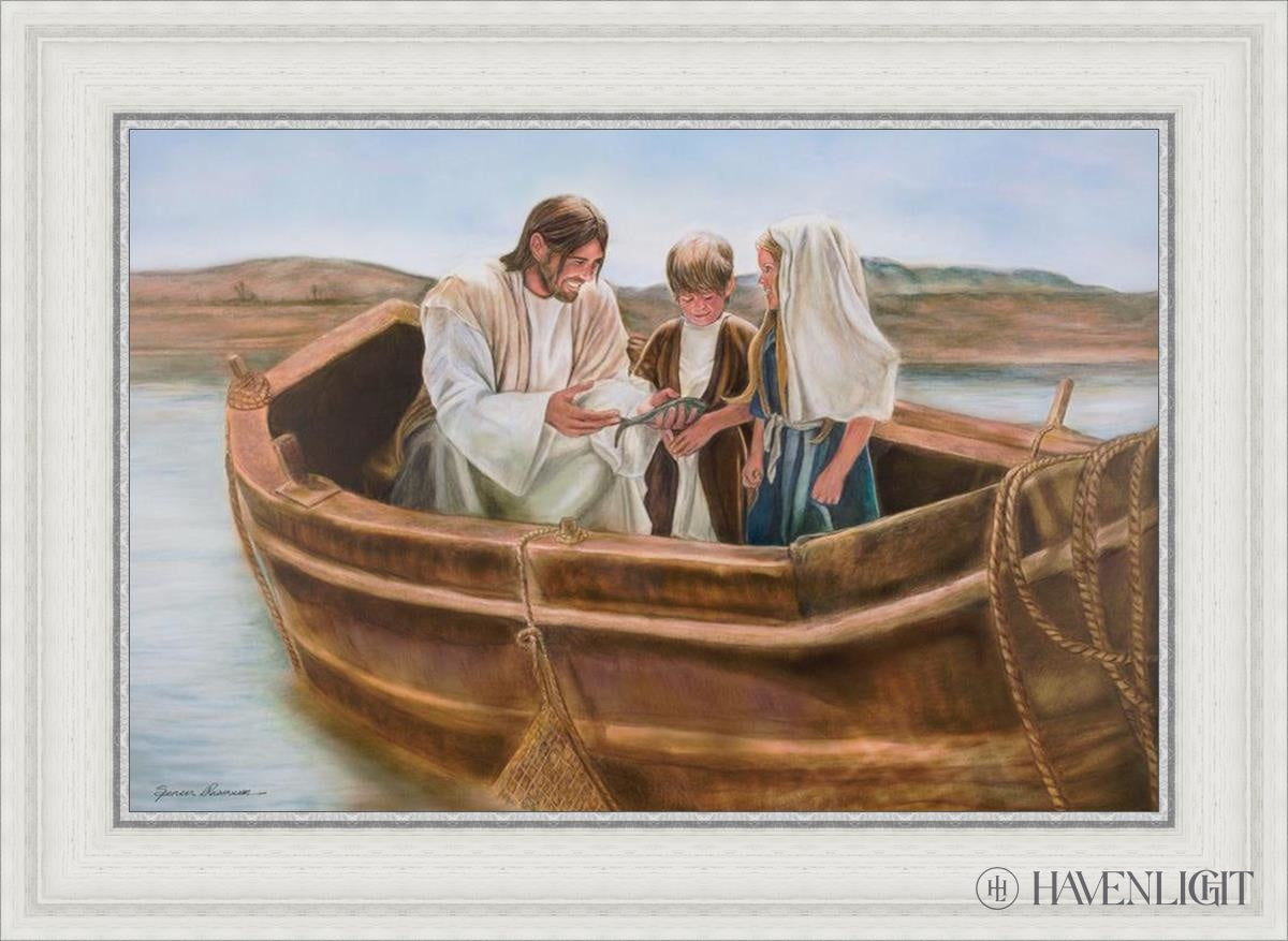 Little Fishers Of Men Open Edition Canvas / 24 X 16 White 29 3/4 21 Art