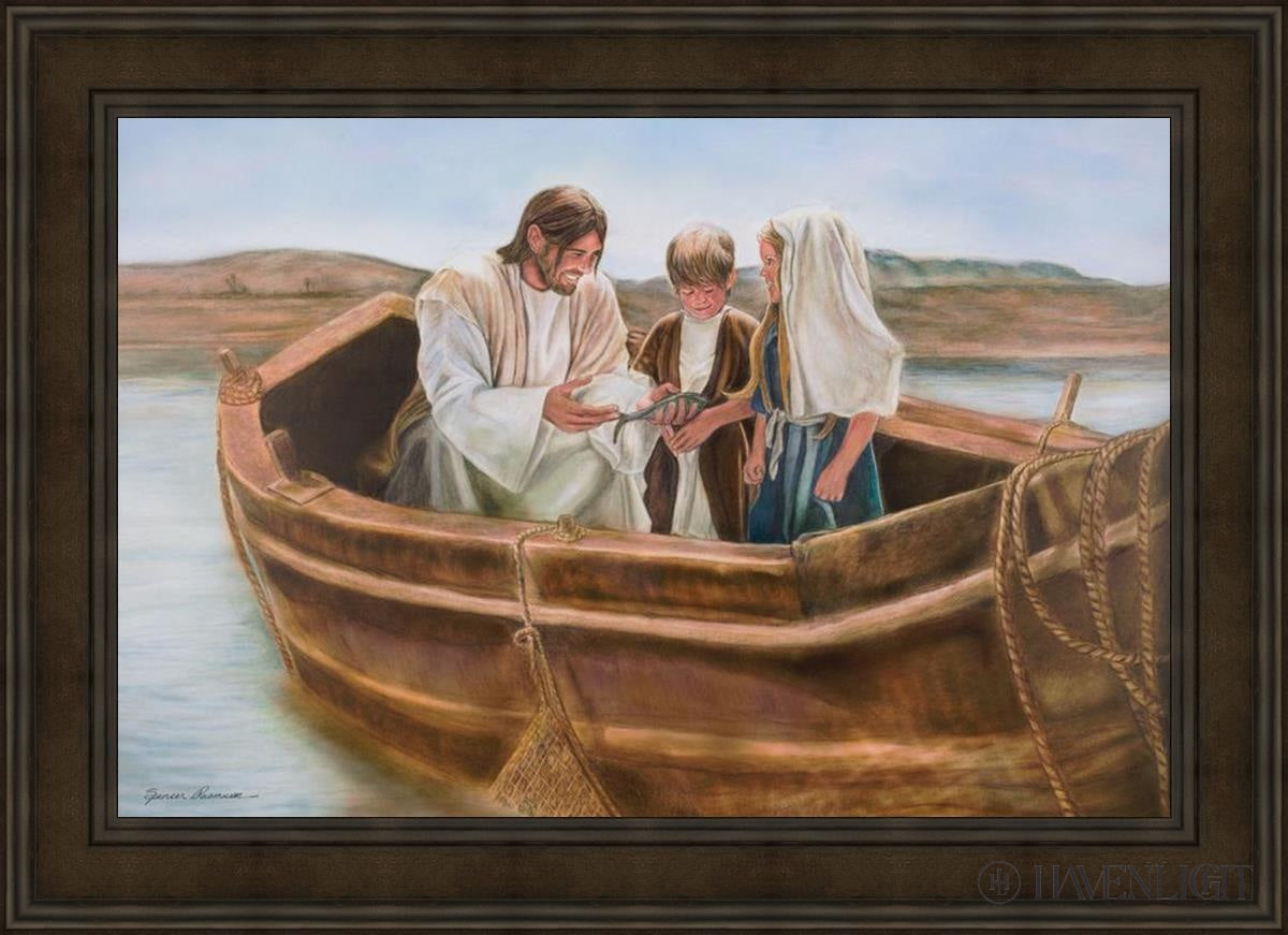 Little Fishers Of Men Open Edition Canvas / 36 X 24 Brown 43 3/4 31 Art