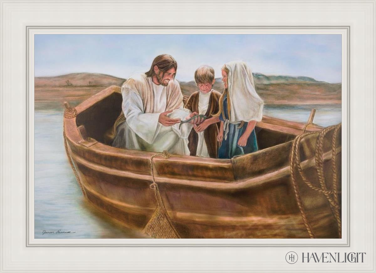 Little Fishers Of Men Open Edition Canvas / 36 X 24 White 43 3/4 31 Art