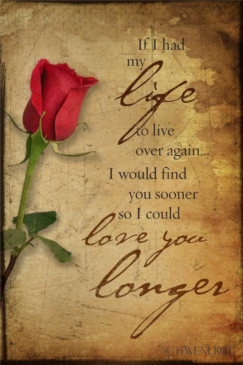 Love You Longer (Rose) Open Edition Print / 10 X 15 On Board Art