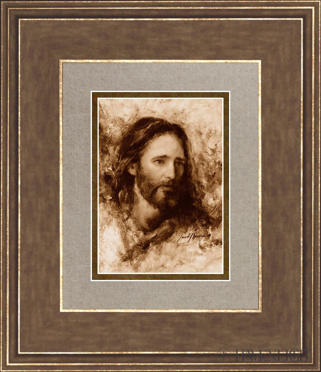 Merciful Savior Open Edition Print / 5 X 7 Gold 12 3/4 14 Art