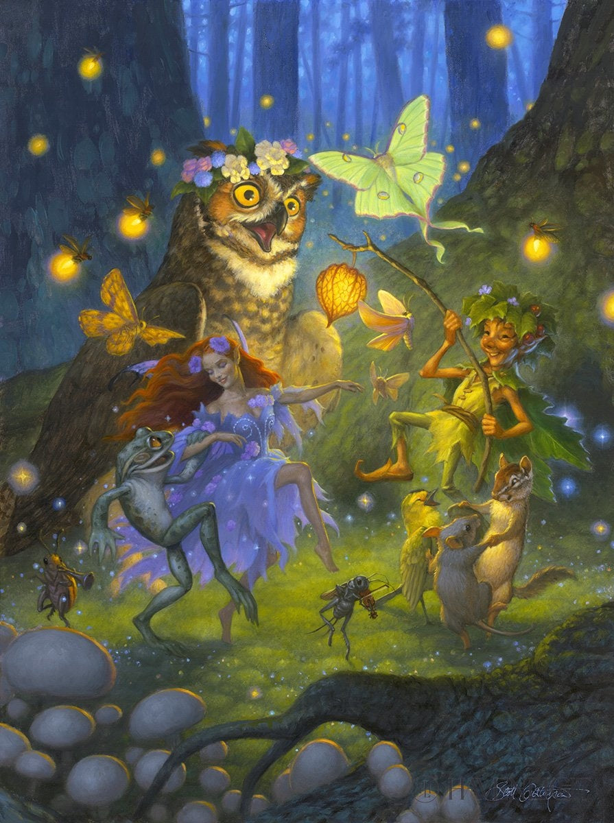 Midsummers Eve Open Edition Canvas / 18 X 24 Rolled In Tube Art