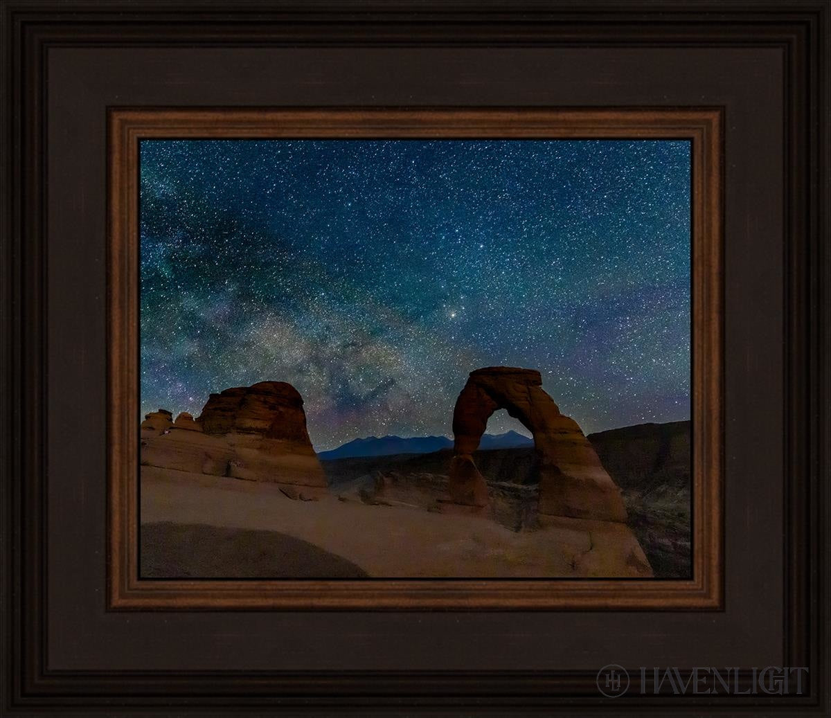 Milky Way Over Delicate Arch Arches National Park Utah Open Edition Print / 10 X 8 Brown 14 3/4 12