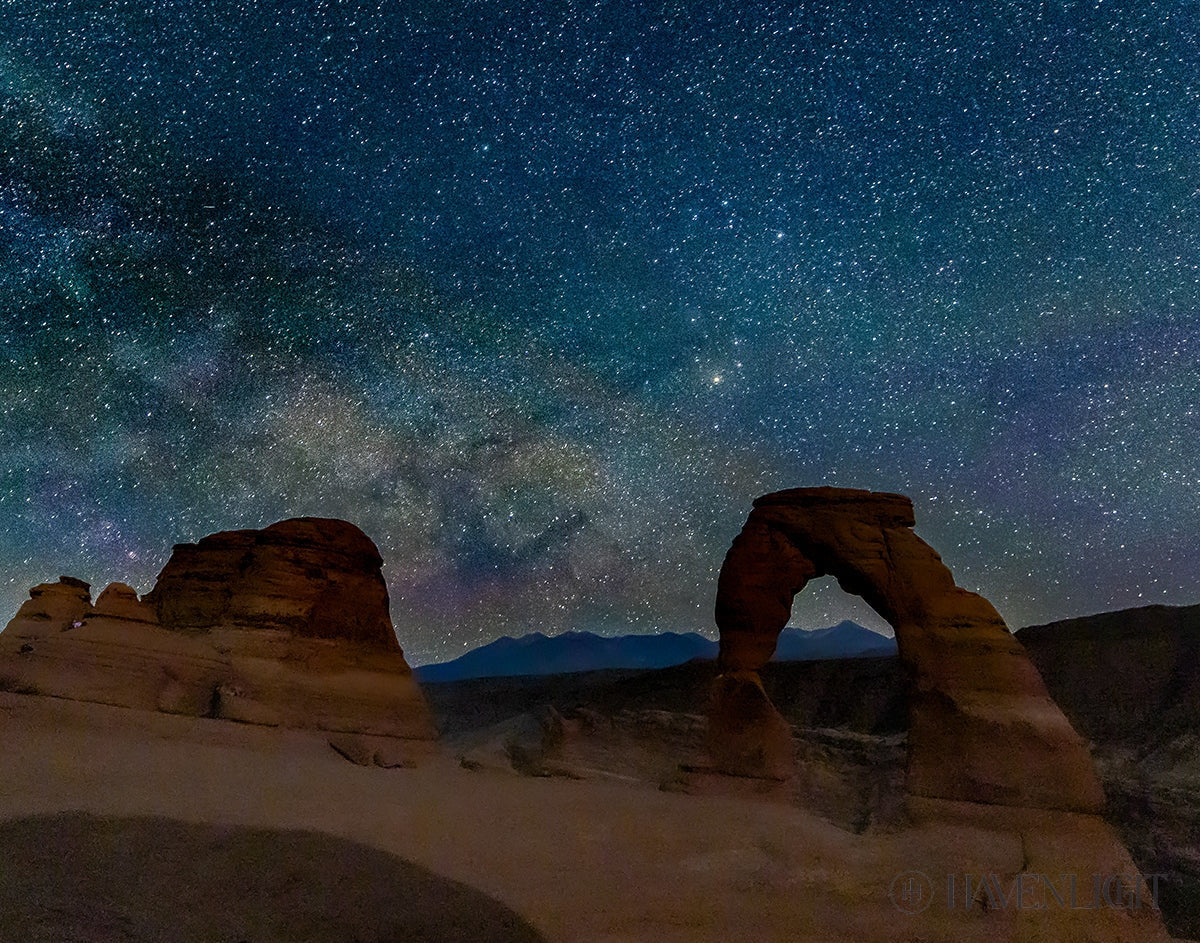 Milky Way Over Delicate Arch Arches National Park Utah Open Edition Print / 14 X 11 Only Art