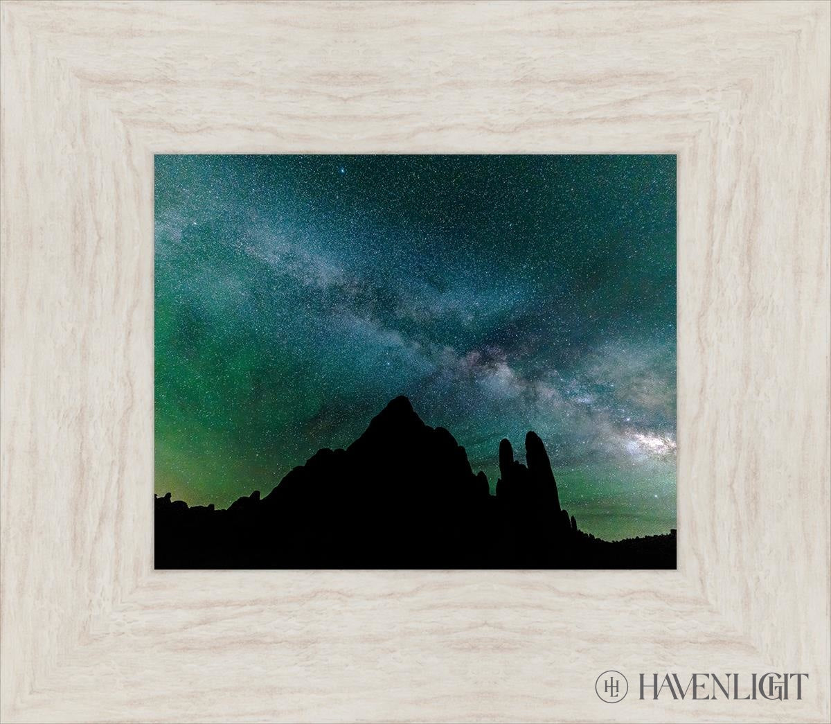 Milky Way Over The Sandstone Fins Arches National Park Utah Open Edition Print / 10 X 8 Ivory 15 1/2