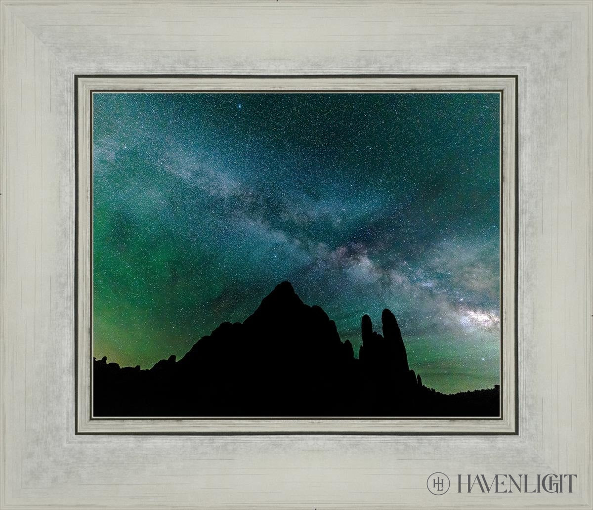 Milky Way Over The Sandstone Fins Arches National Park Utah Open Edition Print / 10 X 8 Silver 14