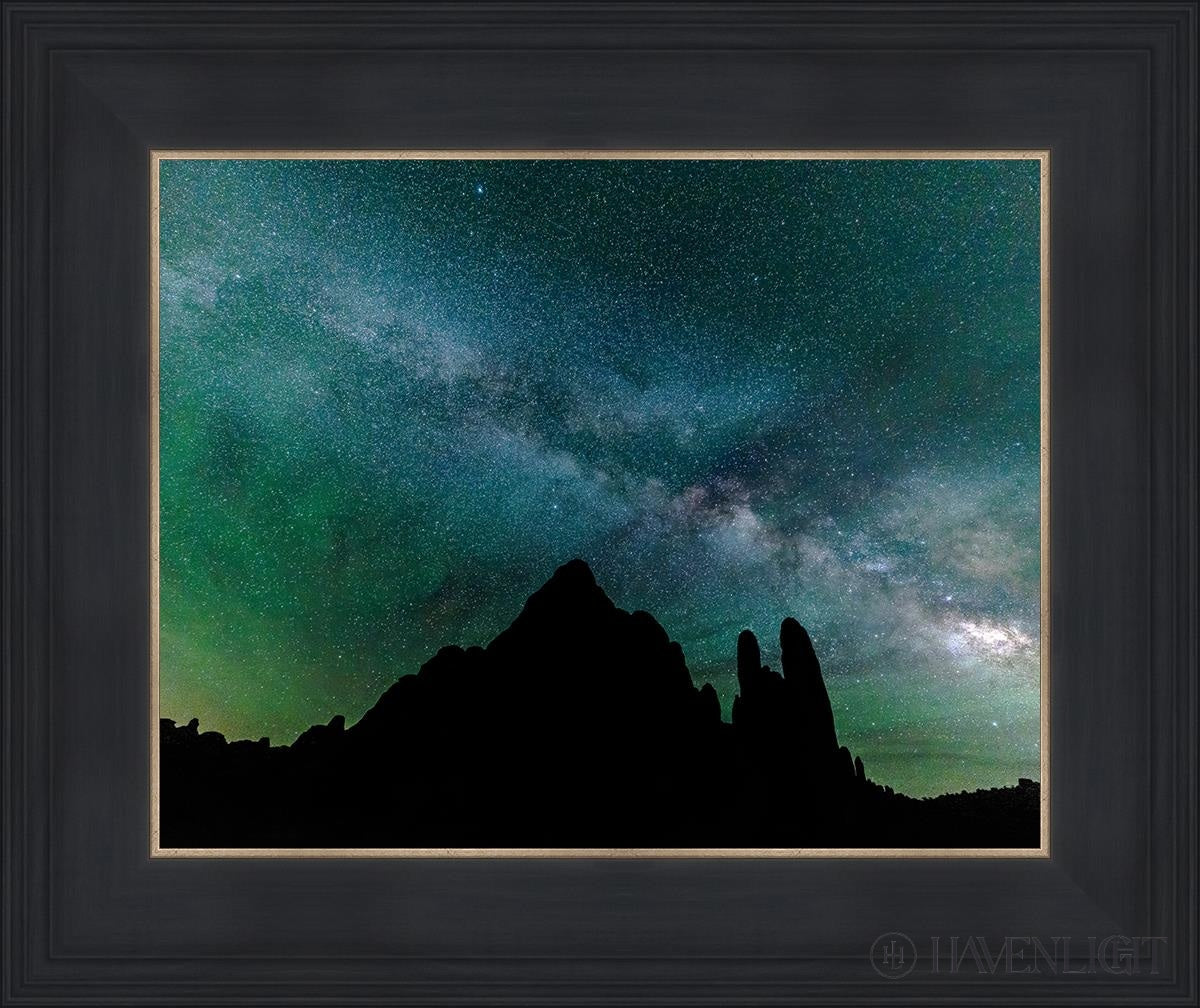 Milky Way Over The Sandstone Fins Arches National Park Utah Open Edition Print / 14 X 11 Black 18