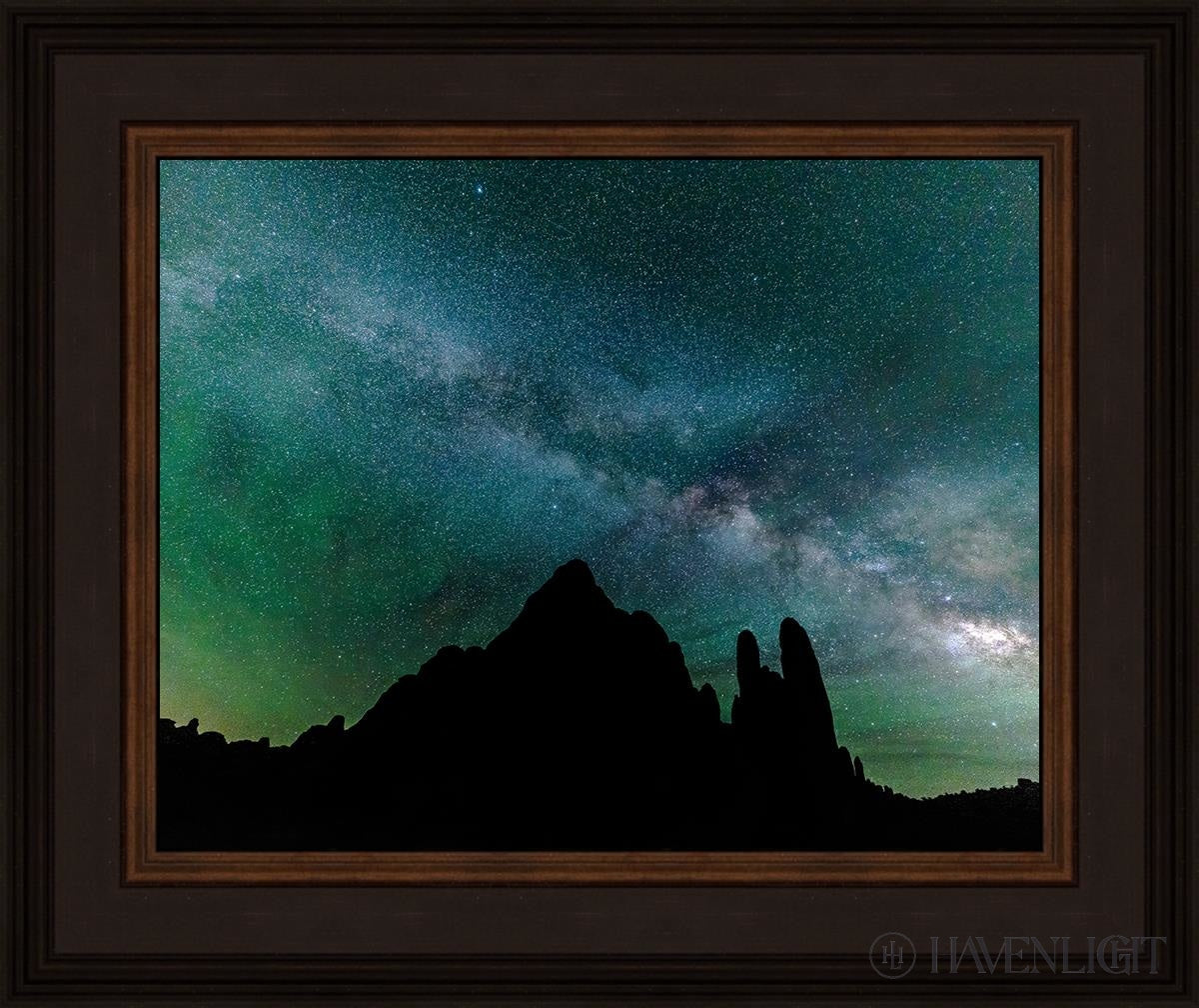 Milky Way Over The Sandstone Fins Arches National Park Utah Open Edition Print / 14 X 11 Brown 18
