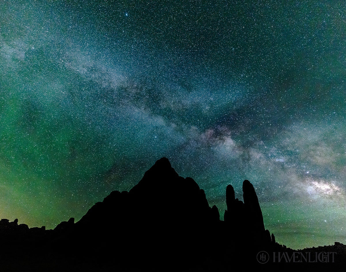 Milky Way Over The Sandstone Fins Arches National Park Utah Open Edition Print / 14 X 11 Only Art