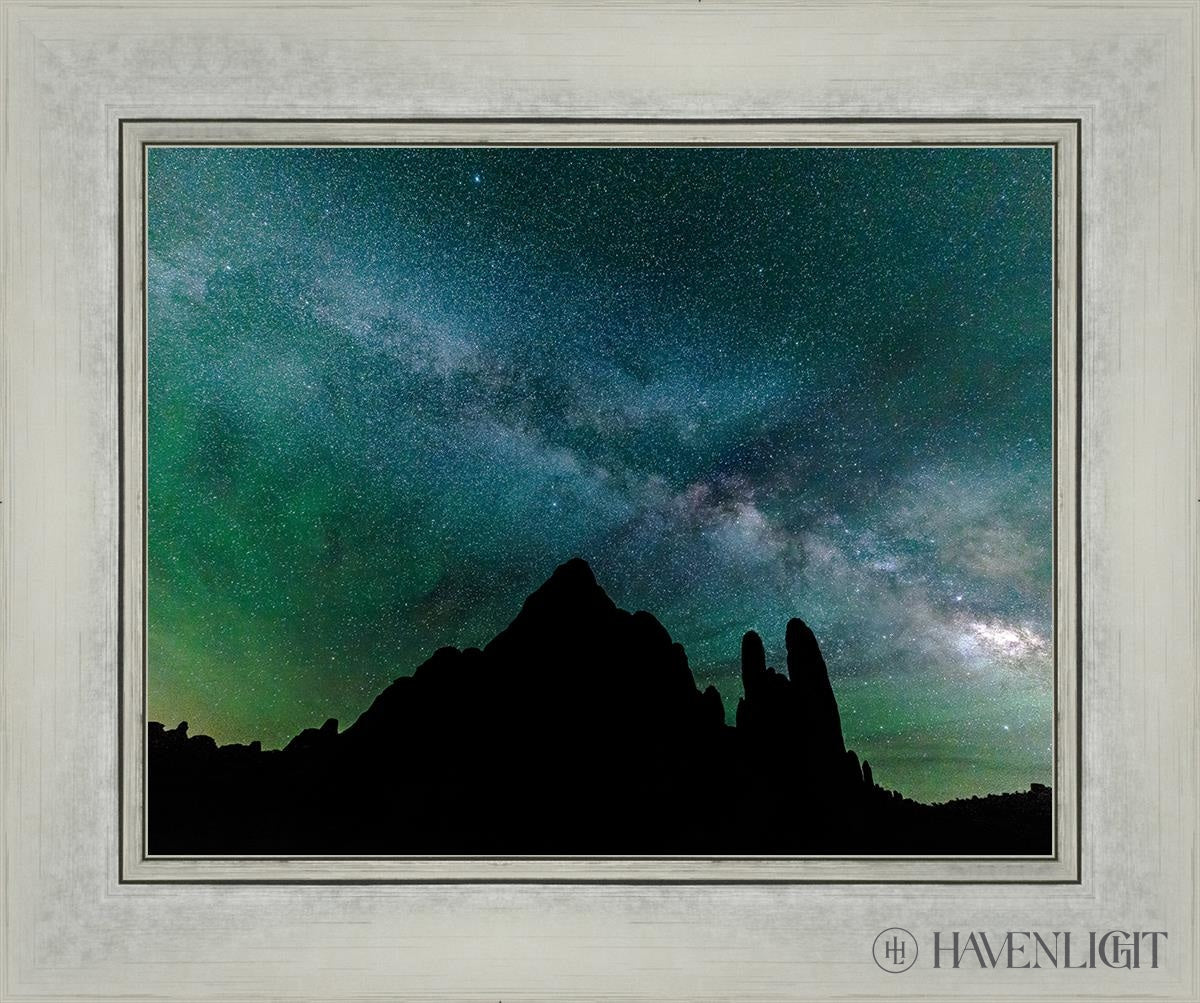 Milky Way Over The Sandstone Fins Arches National Park Utah Open Edition Print / 14 X 11 Silver 18