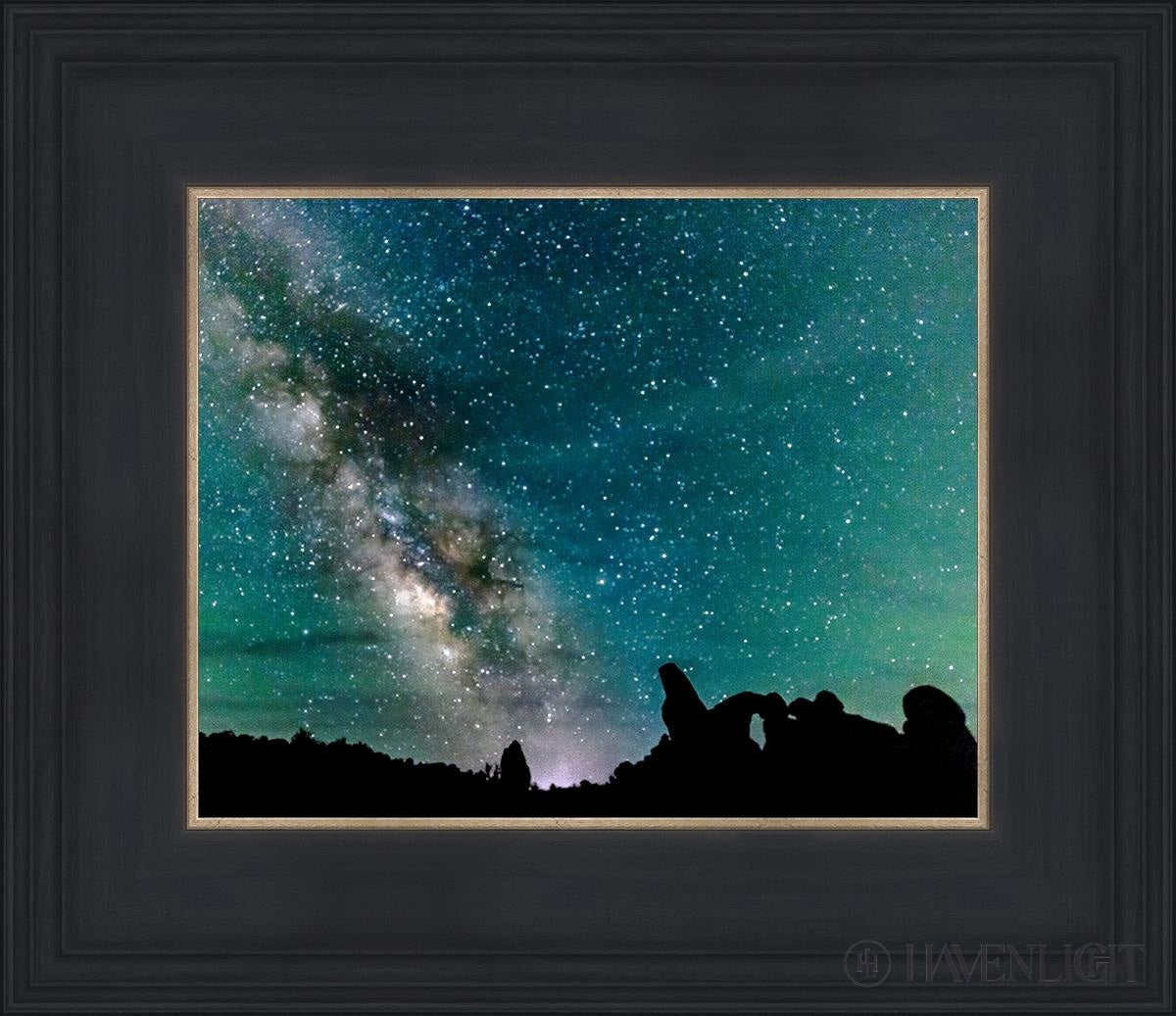 Milky Way Over The Turret Arches National Park Utah Open Edition Print / 10 X 8 Black 14 3/4 12 Art