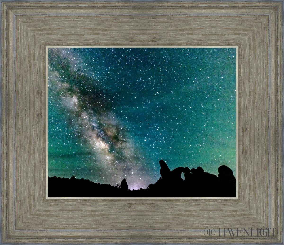 Milky Way Over The Turret Arches National Park Utah Open Edition Print / 10 X 8 Gray 14 3/4 12 Art