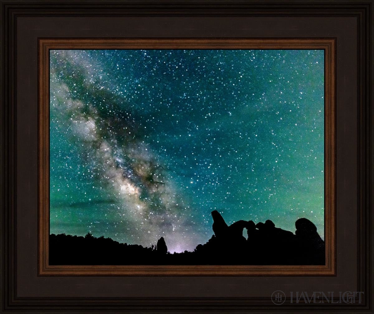 Milky Way Over The Turret Arches National Park Utah Open Edition Print / 14 X 11 Brown 18 3/4 15 Art