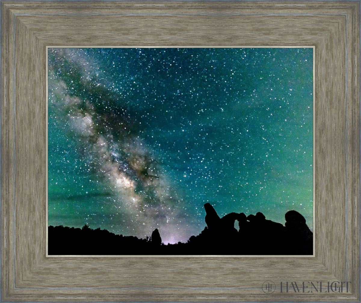 Milky Way Over The Turret Arches National Park Utah Open Edition Print / 14 X 11 Gray 18 3/4 15 Art