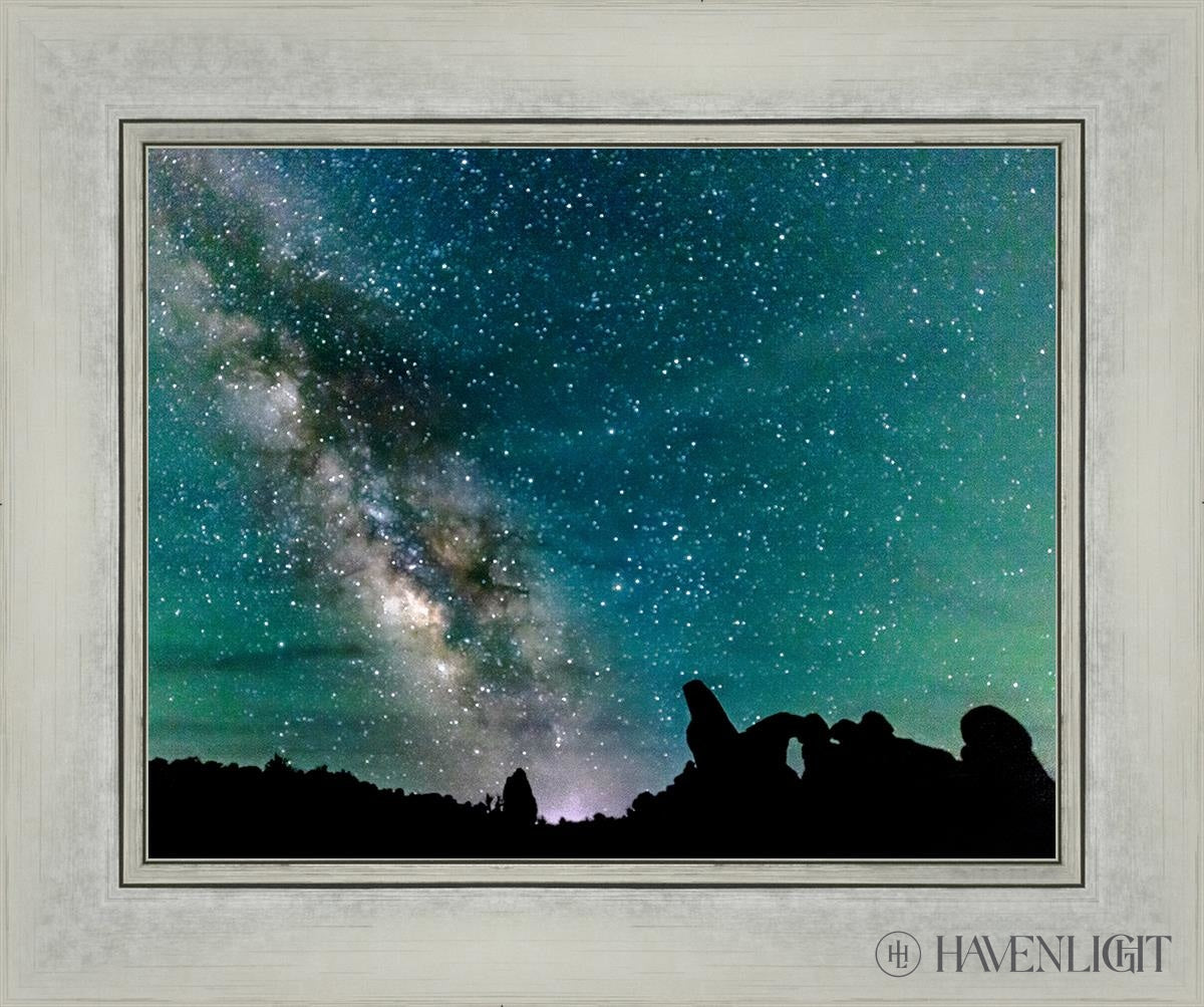 Milky Way Over The Turret Arches National Park Utah Open Edition Print / 14 X 11 Silver 18 1/4 15