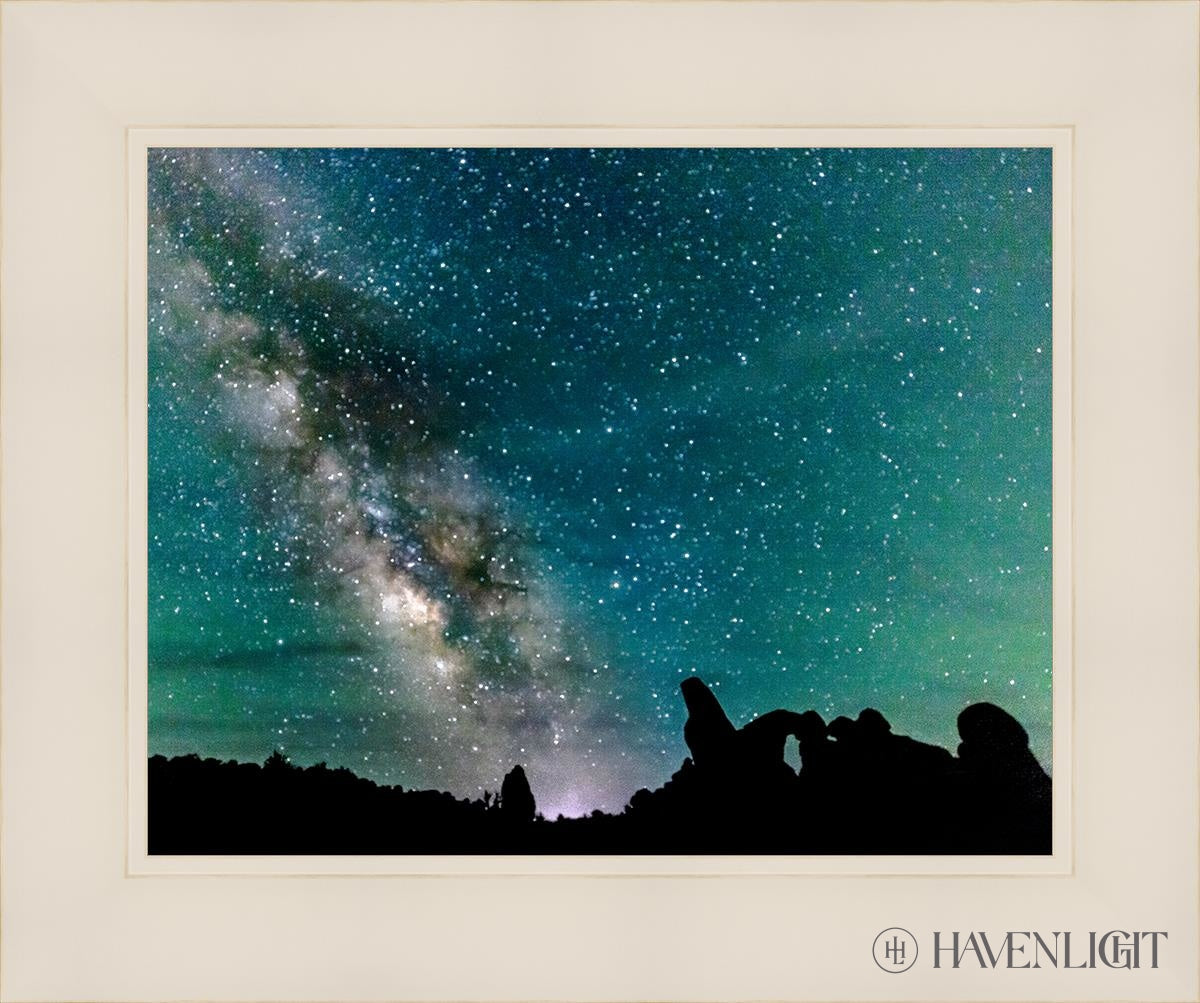 Milky Way Over The Turret Arches National Park Utah Open Edition Print / 14 X 11 White 18 1/4 15 Art