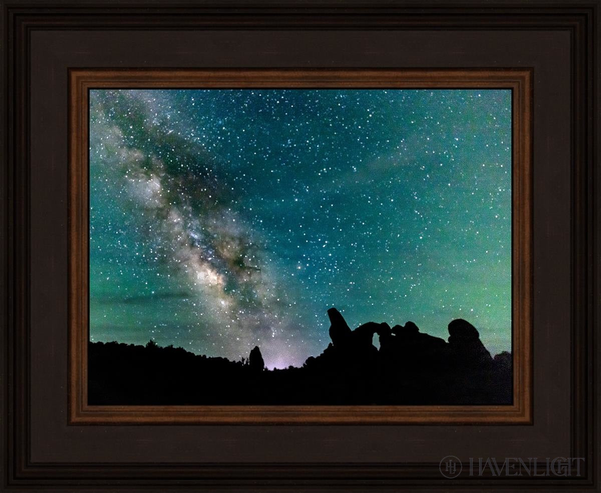 Milky Way Over The Turret Arches National Park Utah Open Edition Print / 9 X 12 Brown 16 3/4 13 Art
