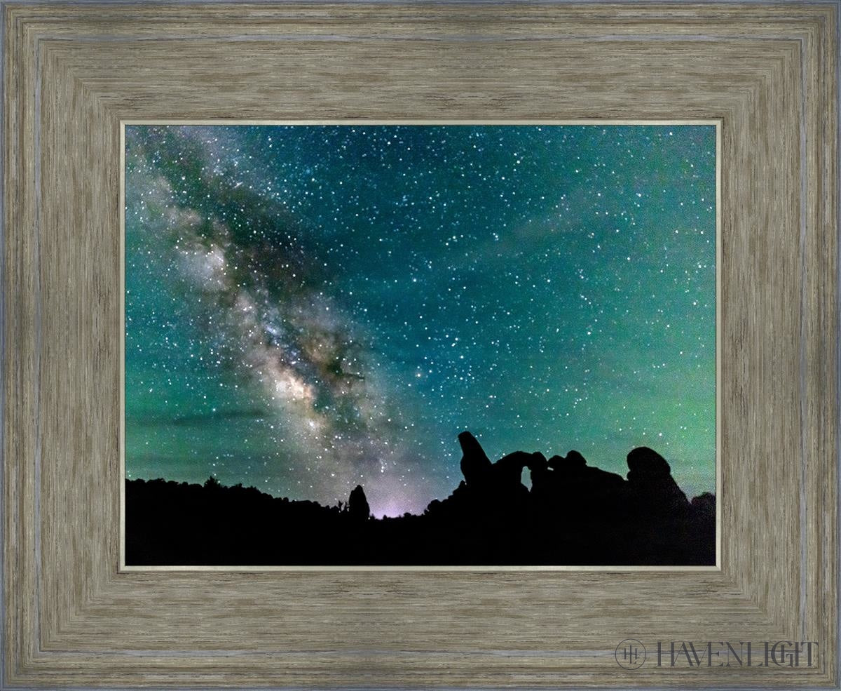 Milky Way Over The Turret Arches National Park Utah Open Edition Print / 9 X 12 Gray 16 3/4 13 Art
