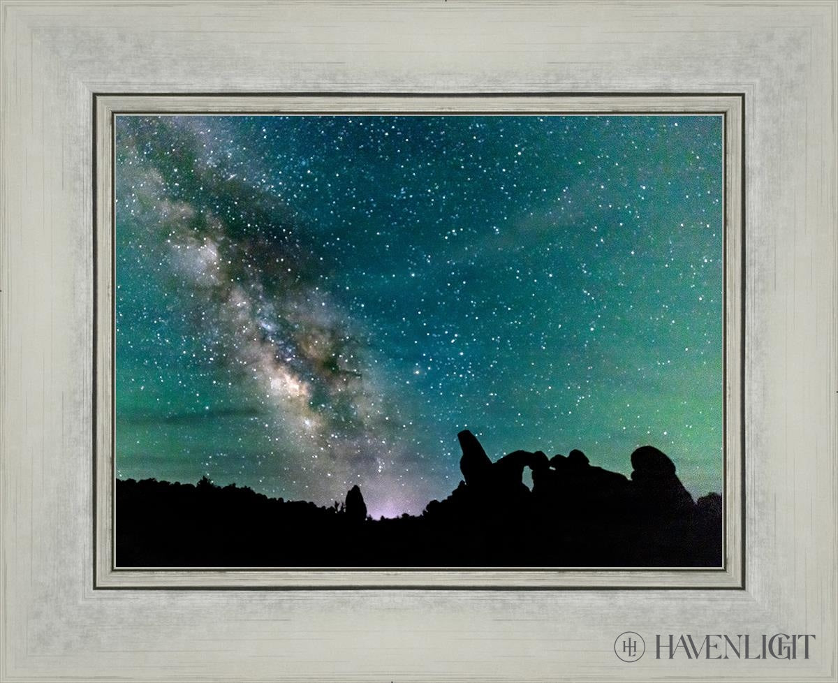 Milky Way Over The Turret Arches National Park Utah Open Edition Print / 9 X 12 Silver 16 1/4 13 Art