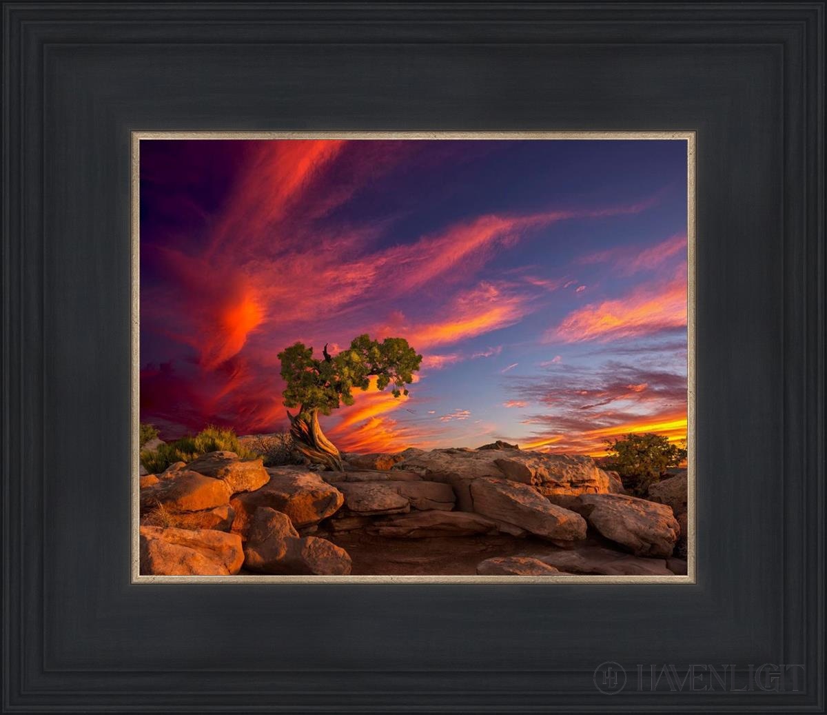 Moab Morning Open Edition Print / 10 X 8 Black 14 3/4 12 Art