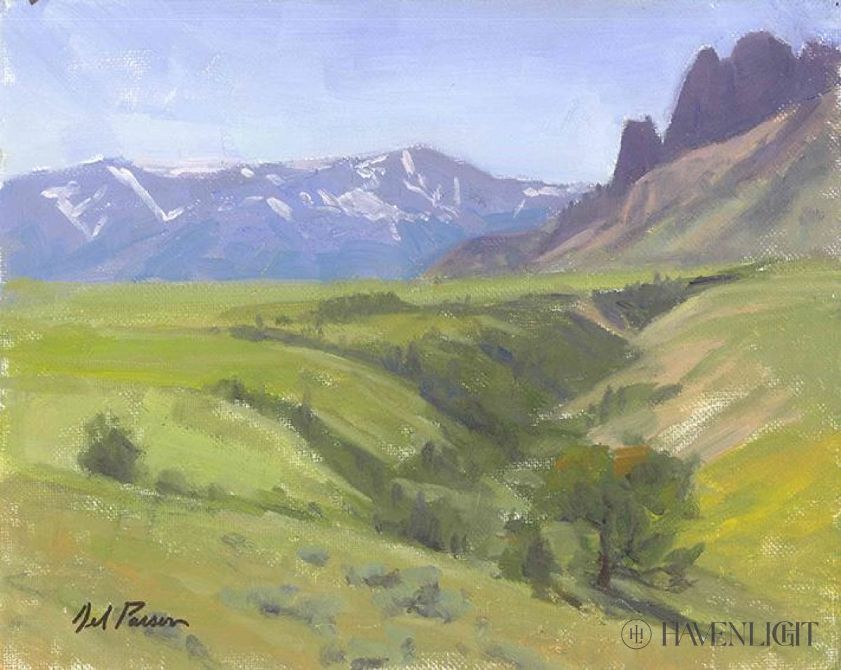 Montana Landscape Original Painting 10 x 8