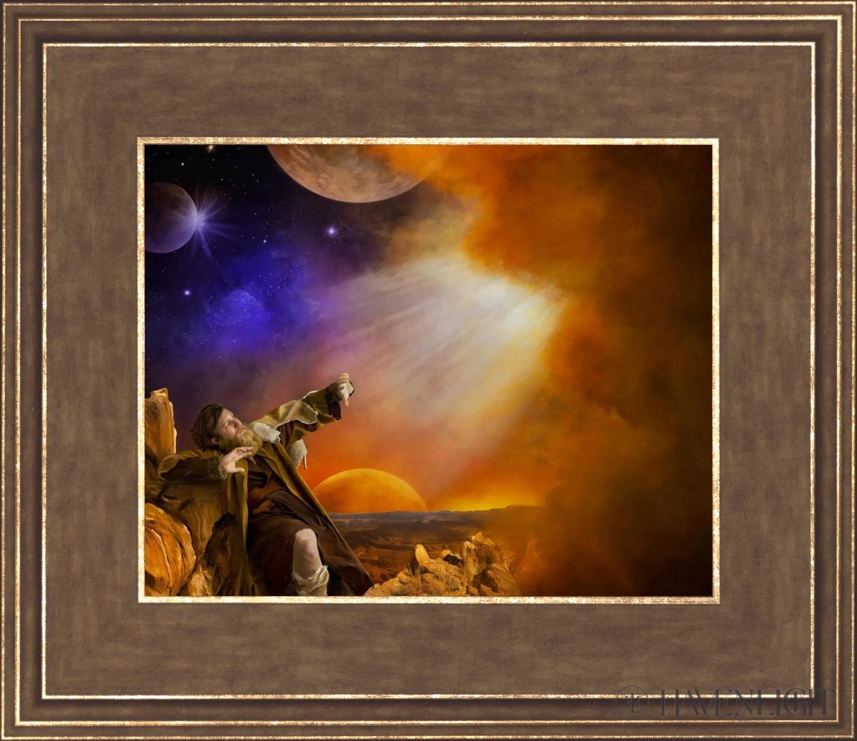 Moses Open Edition Print / 10 X 8 Gold 14 3/4 12 Art