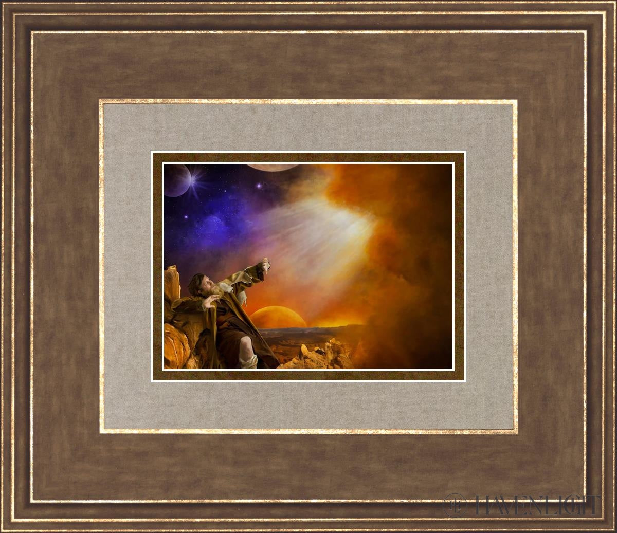 Moses Open Edition Print / 7 X 5 Gold 14 3/4 12 Art