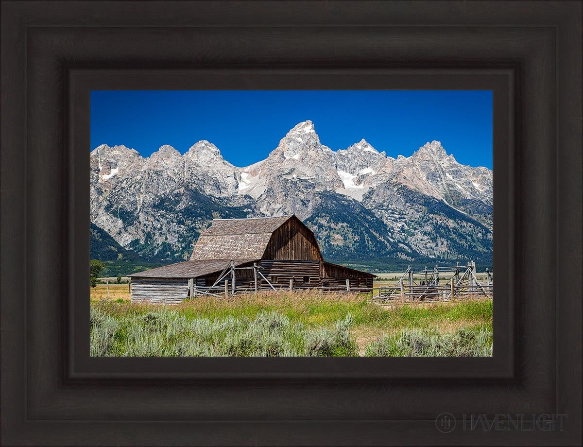 Moulton Barn Near Teton National Park Wyoming Open Edition Canvas / 18 X 12 Brown 25 3/4 19 Art