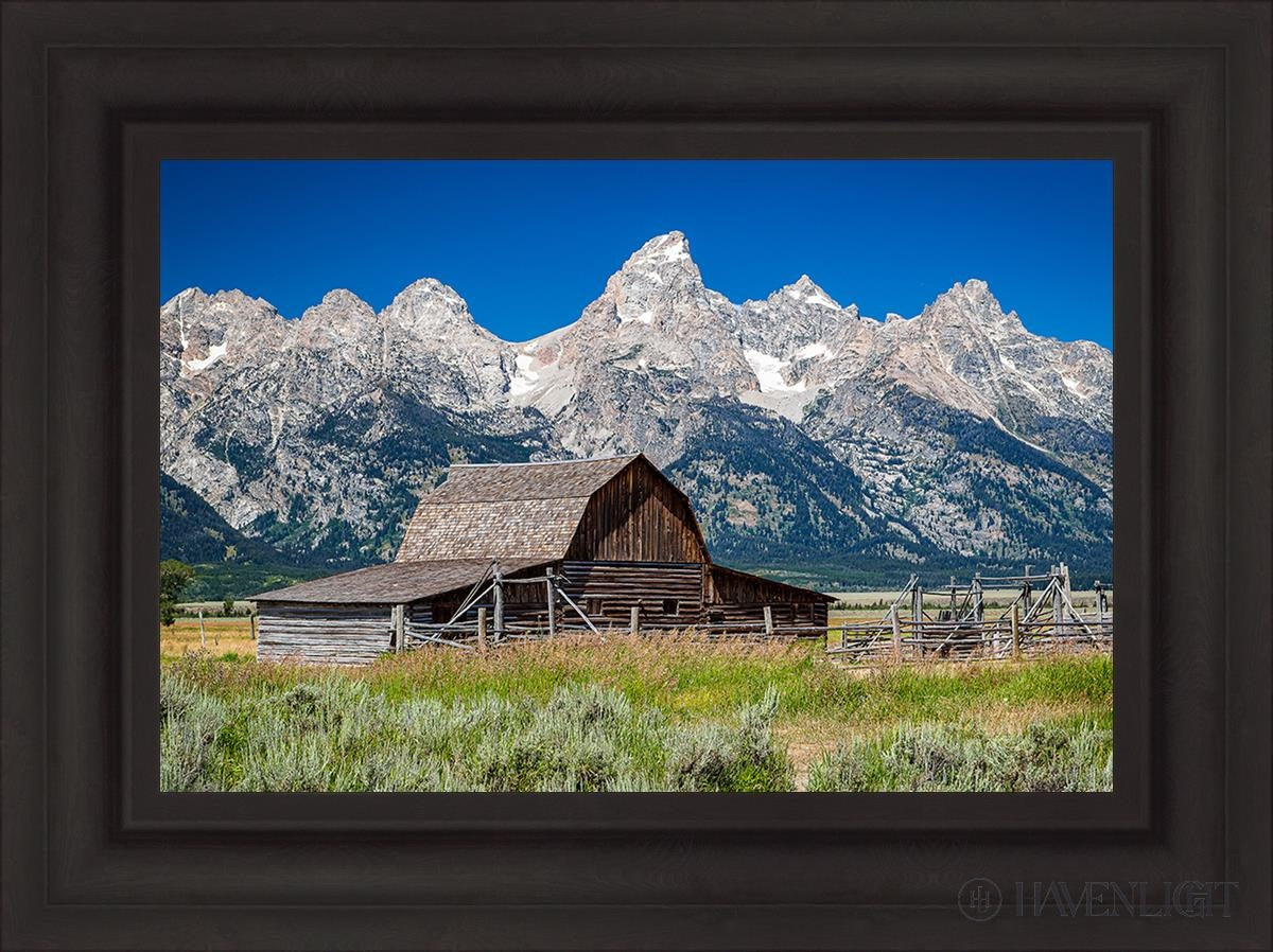 Moulton Barn Near Teton National Park Wyoming Open Edition Canvas / 24 X 16 Brown 31 3/4 23 Art