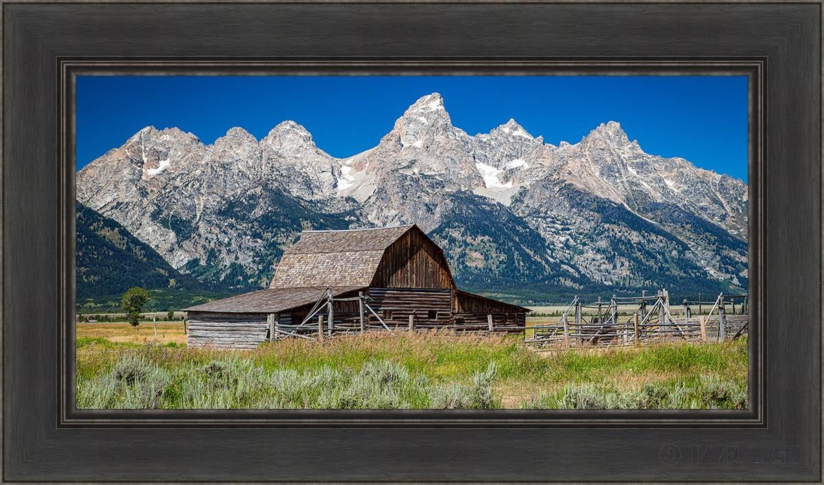 Moulton Barn Near Teton National Park Wyoming Open Edition Canvas / 30 X 15 Black 36 1/2 21 Art