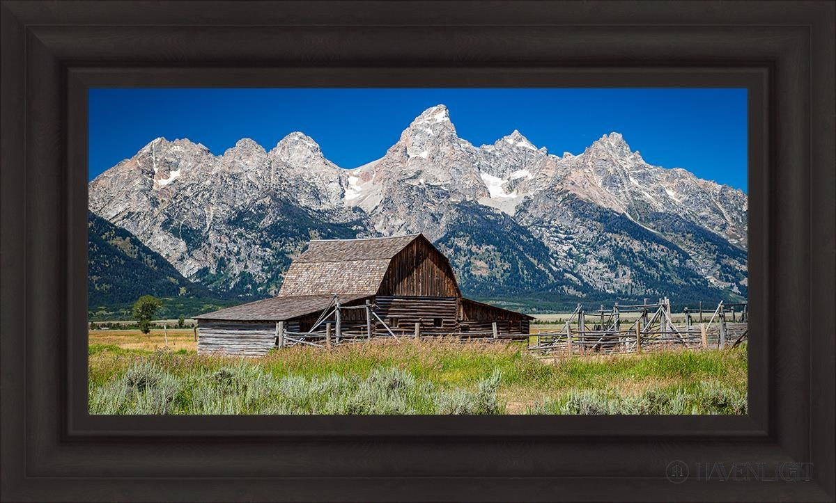 Moulton Barn Near Teton National Park Wyoming Open Edition Canvas / 30 X 15 Brown 37 3/4 22 Art