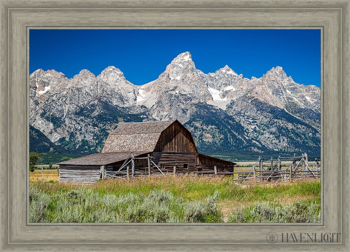 Moulton Barn Near Teton National Park Wyoming Open Edition Canvas / 30 X 20 Gray 35 3/4 25 Art