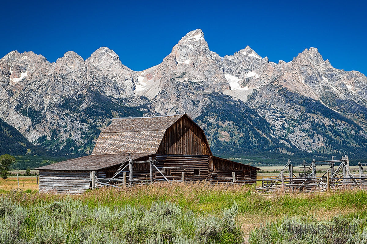 Moulton Barn Near Teton National Park Wyoming Open Edition Canvas / 30 X 20 Rolled In Tube Art