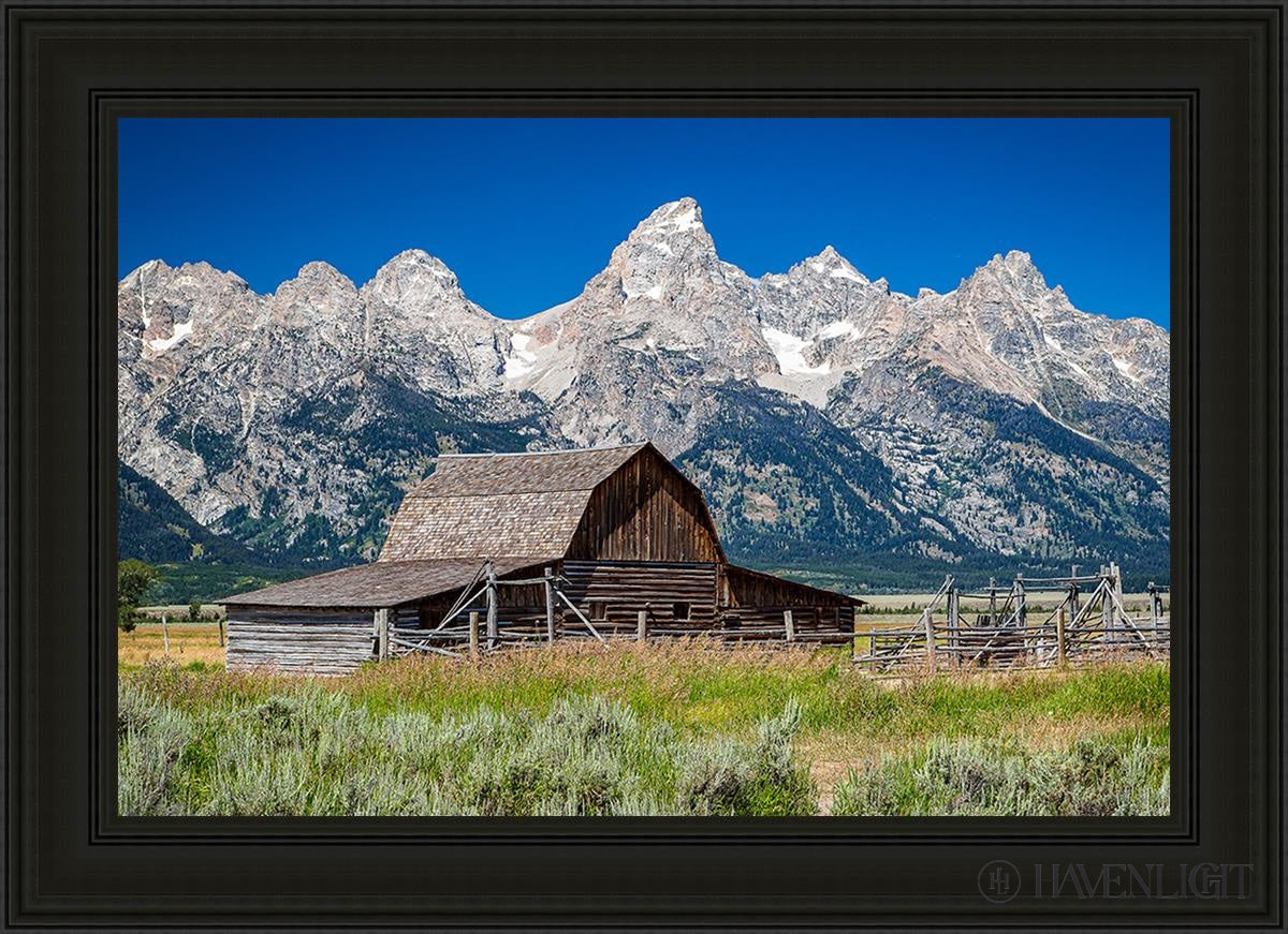 Moulton Barn Near Teton National Park Wyoming Open Edition Canvas / 36 X 24 Black 43 3/4 31 Art