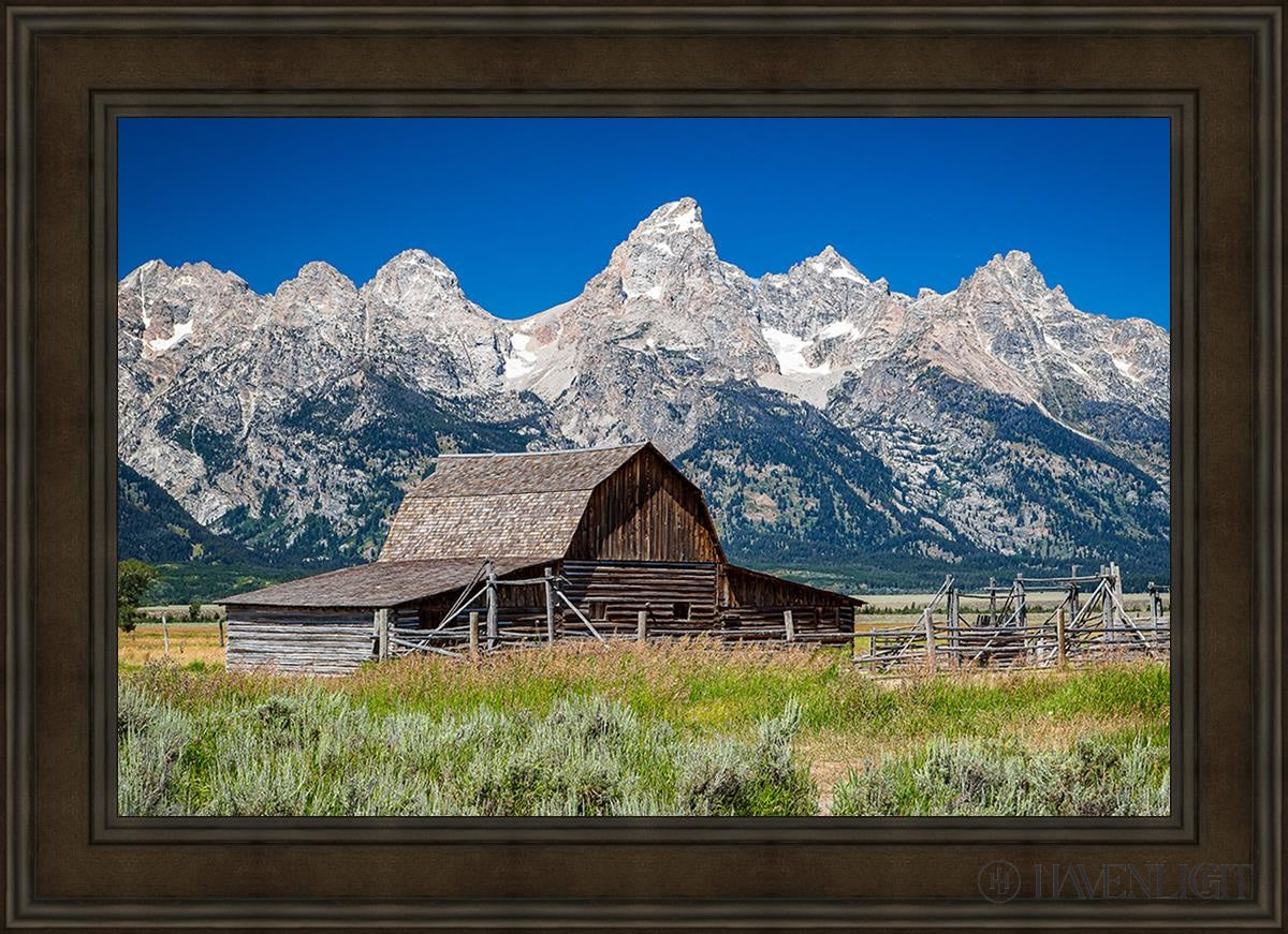 Moulton Barn Near Teton National Park Wyoming Open Edition Canvas / 36 X 24 Brown 43 3/4 31 Art