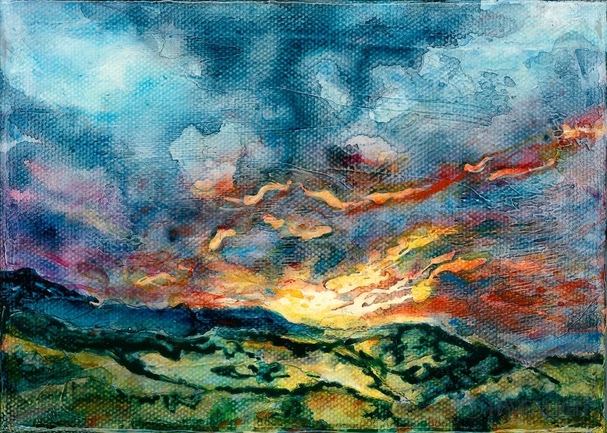 Mountain Sunset Open Edition Print / 7 X 5 Only Art