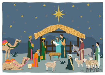 Nativity Christmas Cards 18-Pack