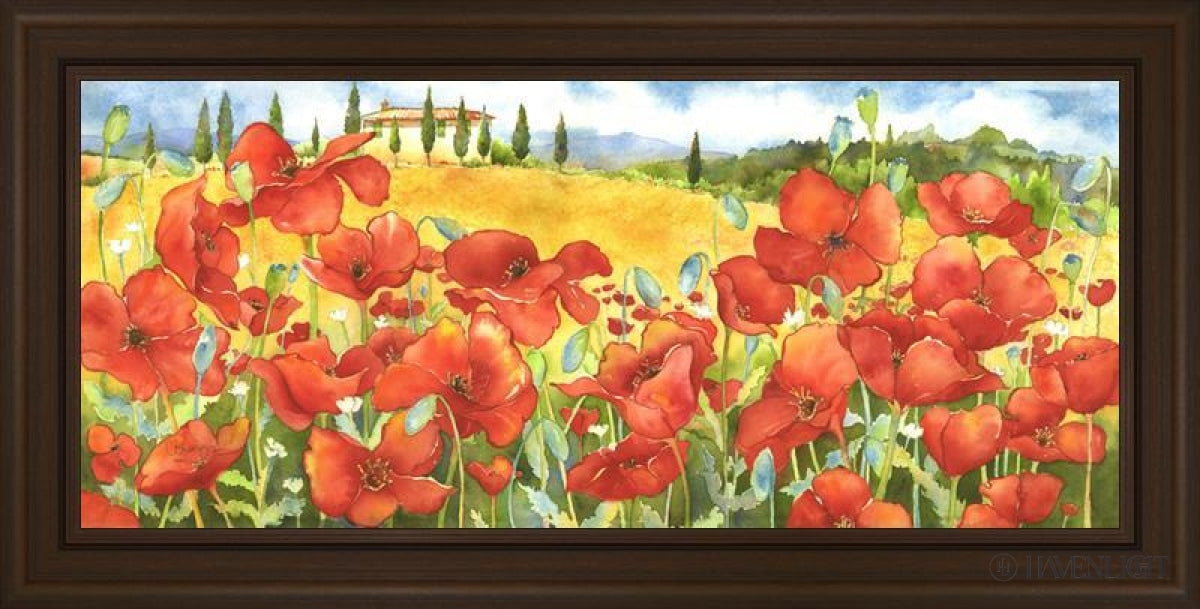 On The Road To Pienza Open Edition Canvas / 45 X 19 1/2 Frame B 26 1/4 51 3/4 Art